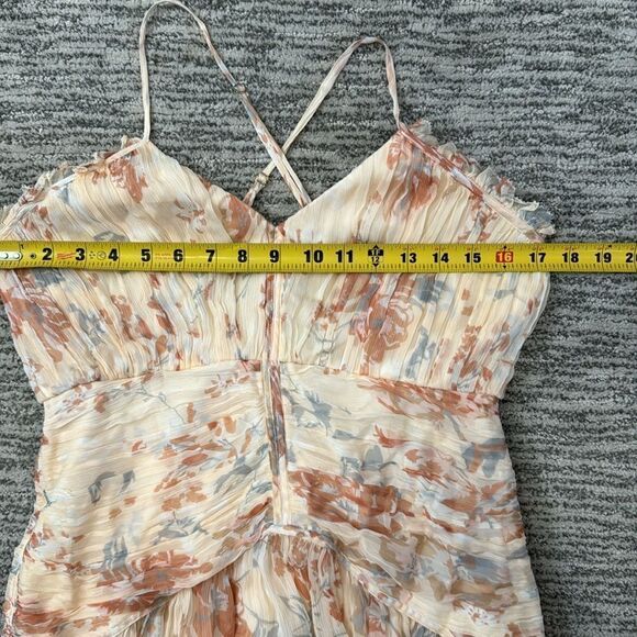 NWT Shona Joy Cross Front Midi Dress Blush/Multi Size 8 - Picture 8 of 13